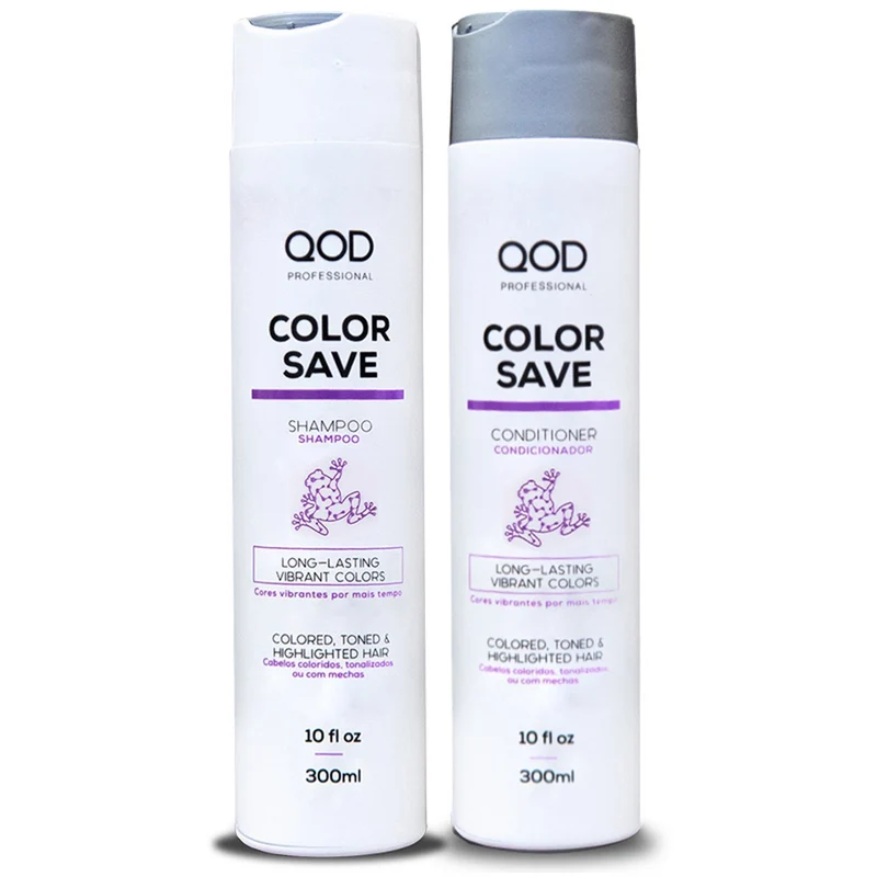 QOD Color Save Pro Colored Hair Shine Softness Treatment Kit 2x300ml - QOD