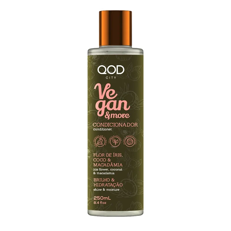 Vegan & More Conditioner Coconut Oil Macadamia Iris Treatment 250ML - QOD