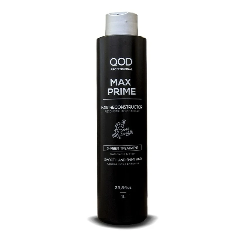 Max Prime S-Fiber Hair Straightening Smoothing Volume Reducer 1000ML - QOD