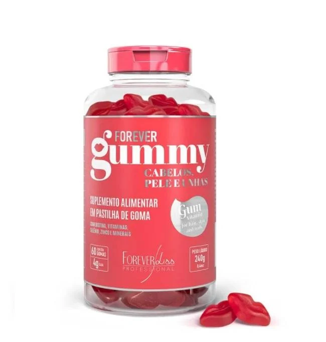 Gummy Hair Vitamins Growth Strengthening Supplement 60 pcs 240g - Forever Liss