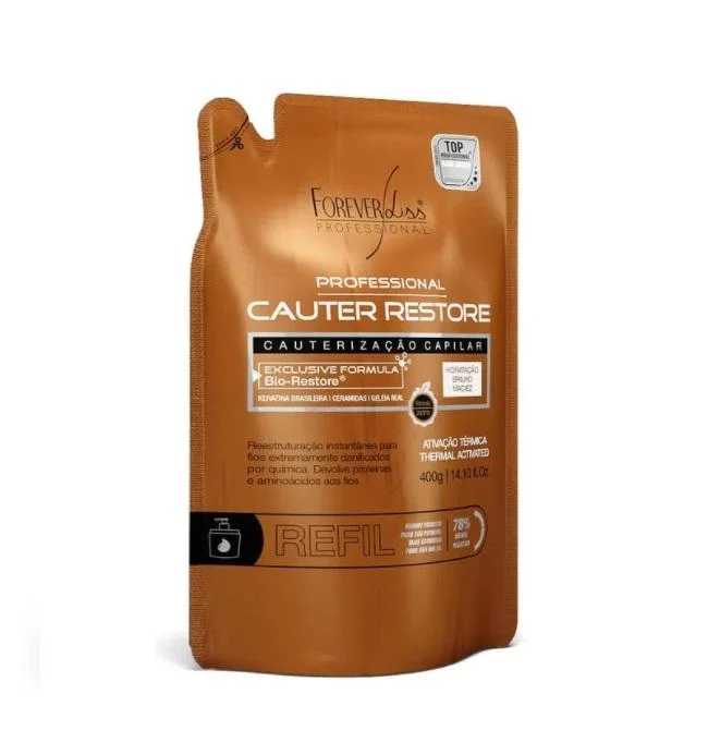 Hair Cauterization Cauter Restore Refill Thermo Activated Mask 400g - Forever Liss