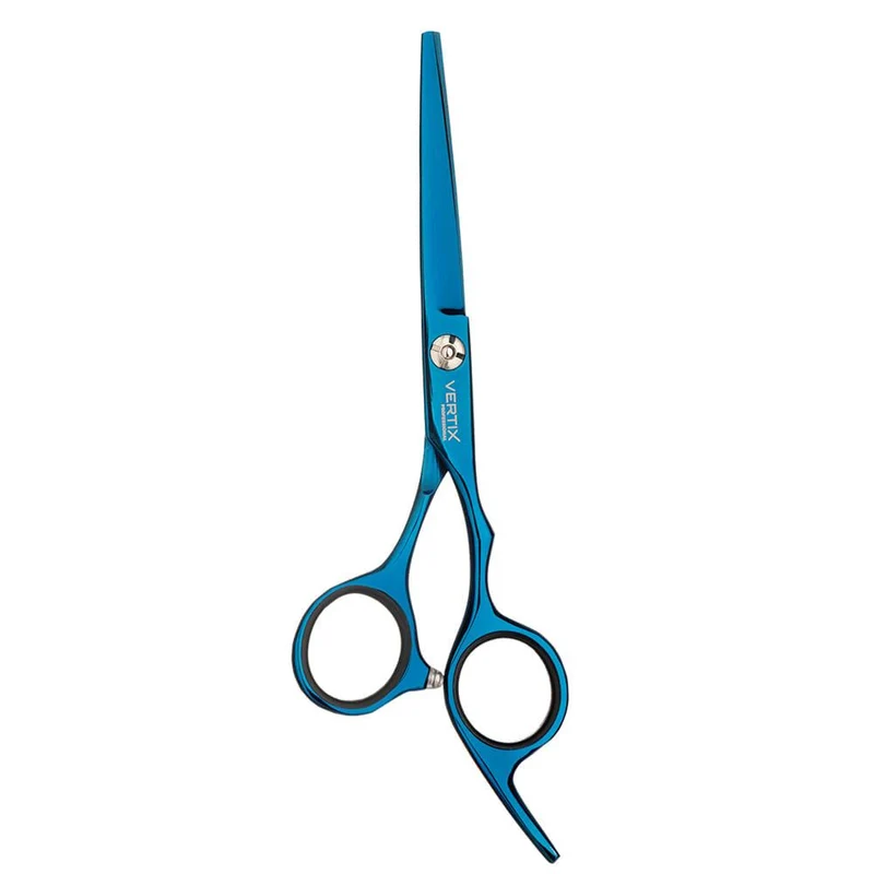 Blue Titanium Razor Scissors 5.5 Hair Shear - Vertix Professional