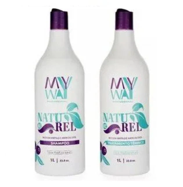 Naturel Organic Blueberry Moringa Progressive Brush No Formol Kit 2x1L - My Way