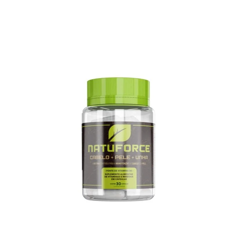 Natuforce Vitamins Nutrients Biotin Vitamin C Hair Growth 30 Caps. - Naturale