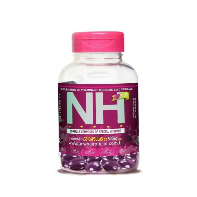 Hair Loss Treatment Mineral Vitamins Supplement 30x500mg Capsules - New Hair