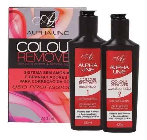 Kit Hair Color Remover Alpha Line Coloring Treatment 240ml - Alpha Line