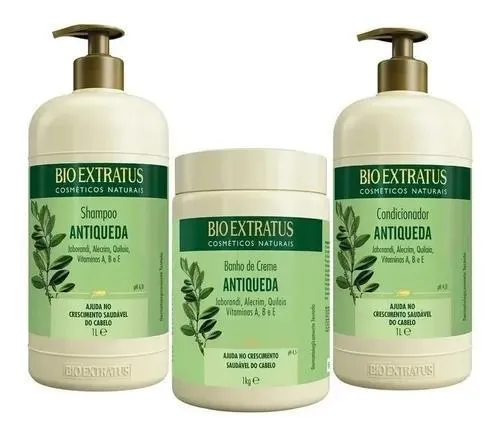 Kit Bioextratus Antiqueda Jaborandi Shampo ConditionerMask 1kg - Bio Extratus