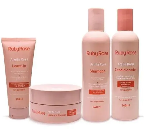 Kit Clay Capillary Celebrate Ruby Rose 4 Products - Ruby Rose