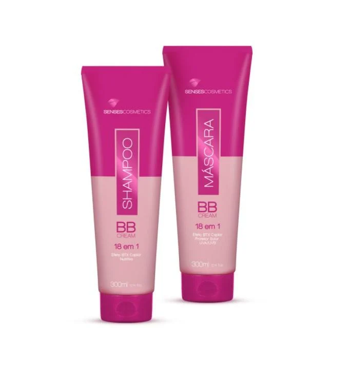 BB Cream Deep Hair Mask Effect Nourishing Sunscreen 18 in 1 Treatment Kit 2x300ml - Senses