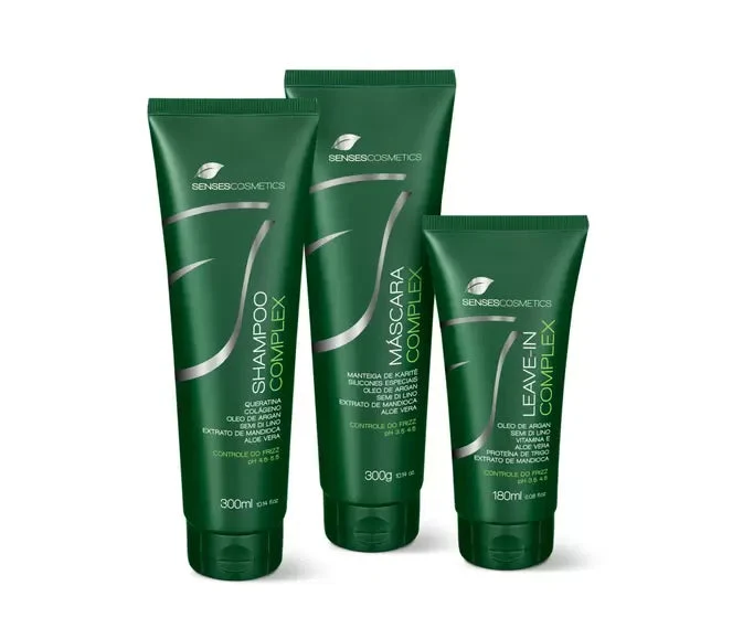 Complex Aloe Vera Collagen Hair Treatment Maintenance Kit 3 Itens - Senses