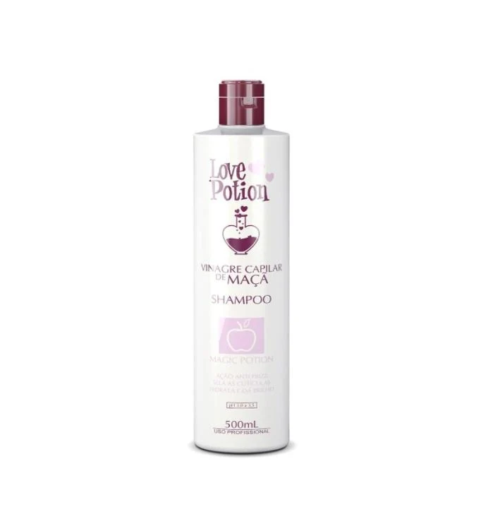 Apple Hair Vinegar Shampoo Anti Frizz Sealing Moisturizing 500ml - Love Potion