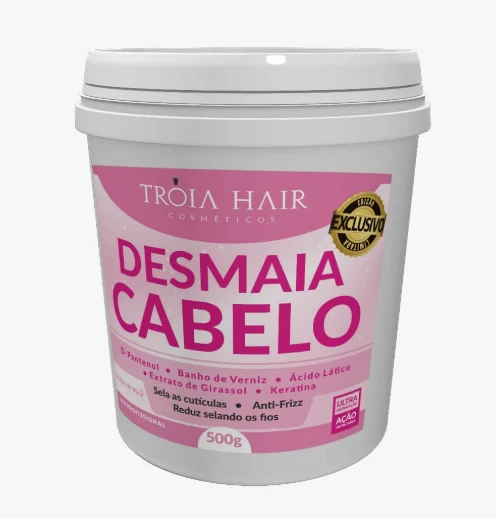 Crystal Bath Desmaia Cabelo Anti Frizz Sealing Reducer Mask 500g- Troia Hair
