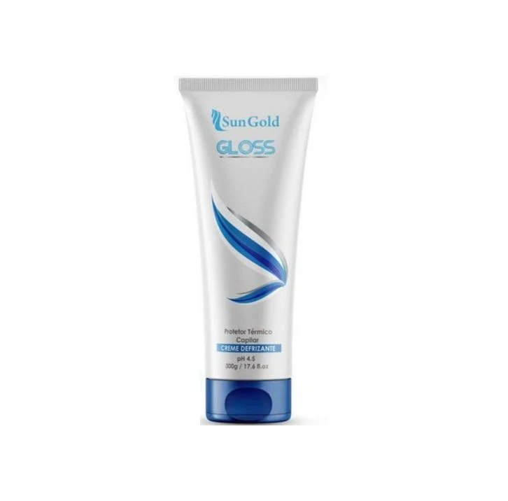 Defrizante Gloss Defrizzer Anti Frizz Thermal Protector Cream 300g - Sun Gold