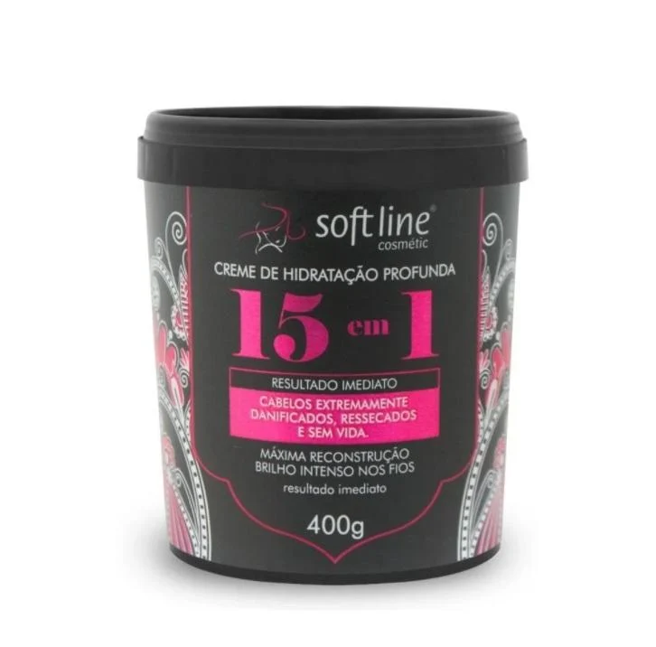 Deep Moisturizing 15 in 1 Intense Shine Reconstruction Mask 400g - Soft Line