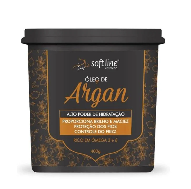 Argan Oil Moisturizing Frizz Control Softness Brightness Mask 400g - Soft Line