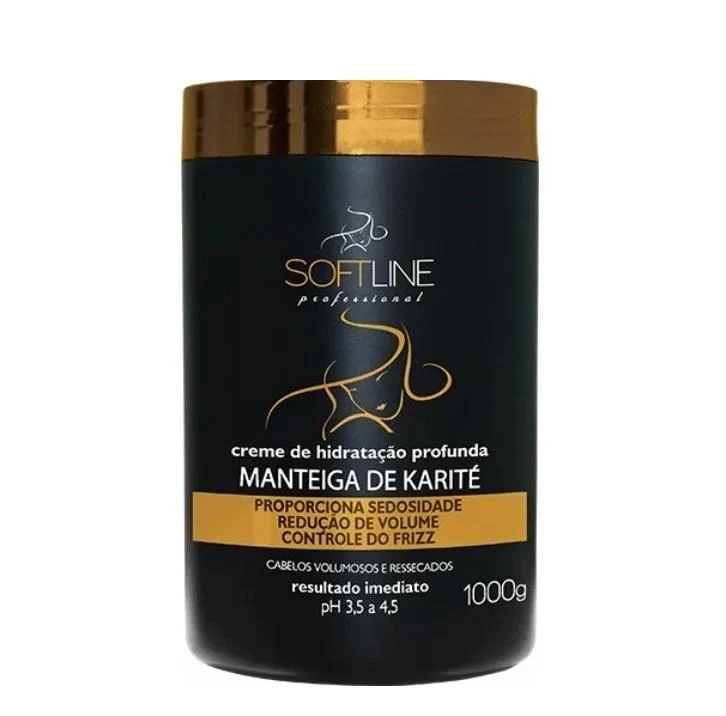 Karité Shea Butter Anti Frizz Silkiness Volume Reduction Mask 1Kg - Soft Line