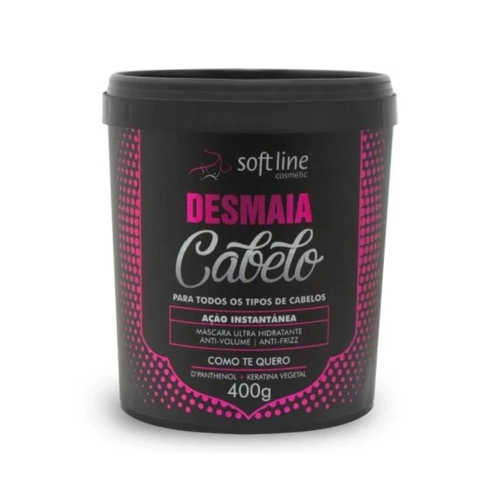 Desmaia Cabelo Hair Fainting Instant Action Moisturizing Mask 400g - Soft Line