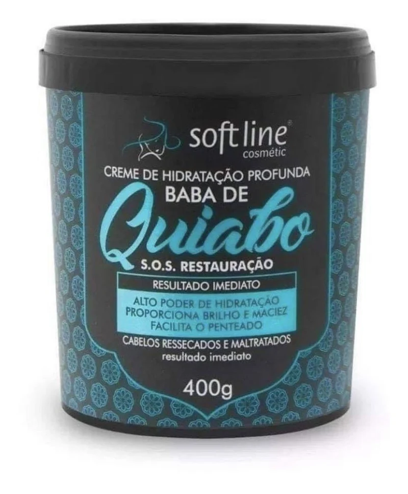 Quiabo Okra SOS Restore Deep Moisturizing Restore Hair Mask 400g - Soft Line