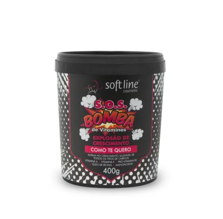 Como Te Quero SOS Bomba Vitamins Growth Explosion Mask 400g - Soft Line