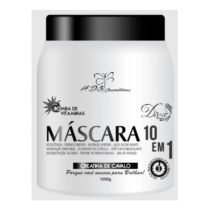 Diva Vitamin Pump Horse Creatine BB Cream 10 in 1 Hair Mask 1Kg - HDS Cosmetics