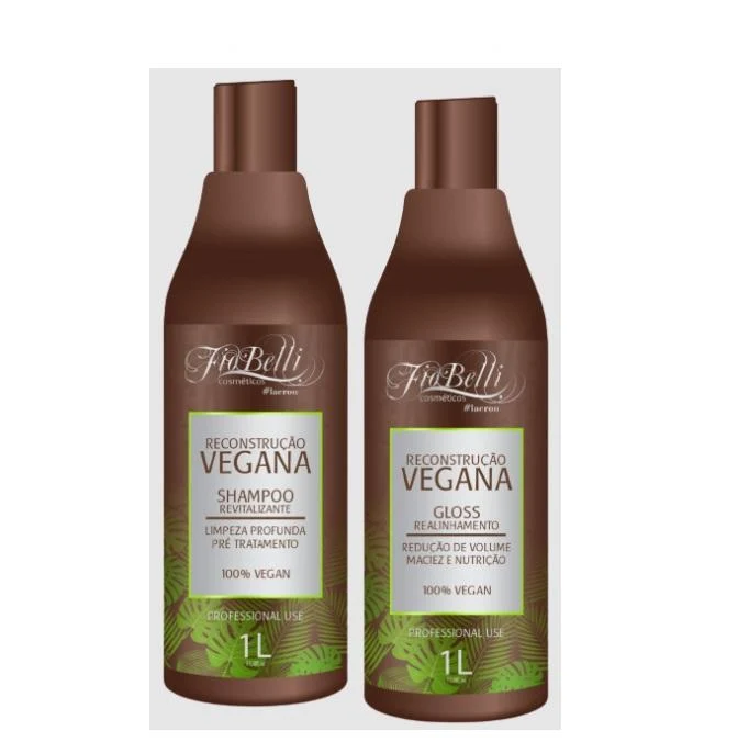 Vegan Progressive Brush Reconstruction Hair Realignment Kit 2x1L - FioBelli