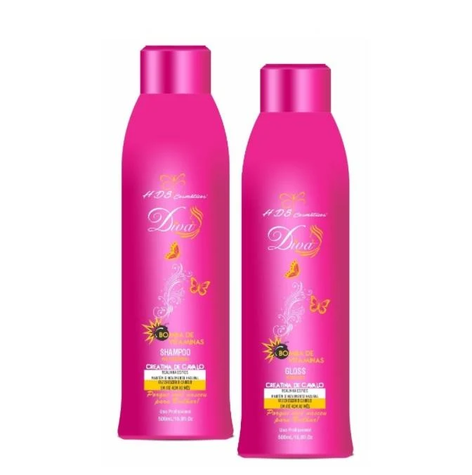 Diva Progressive Horse Creatine Growth Smoothing Kit 2x500ml - HDS Cosmetics