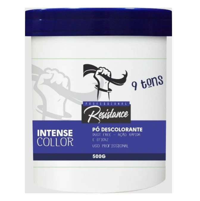 9 Tones Intense Bleaching Powder Dust Free Immediate Action 500g - Resistance