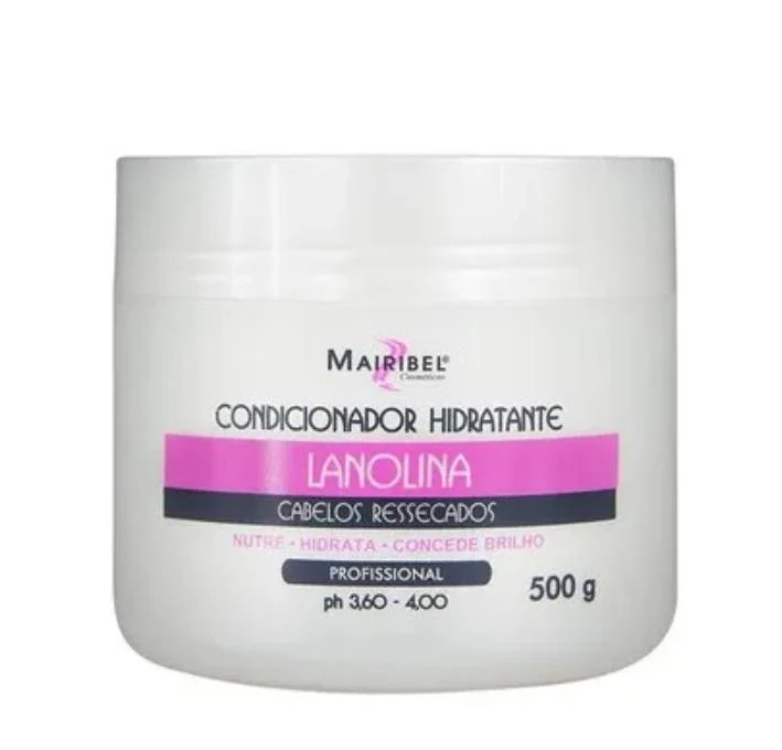 Moisturizing Lanolina Lanolin Brittle Dry Hair Nourishing Mask 500g - Mairibel
