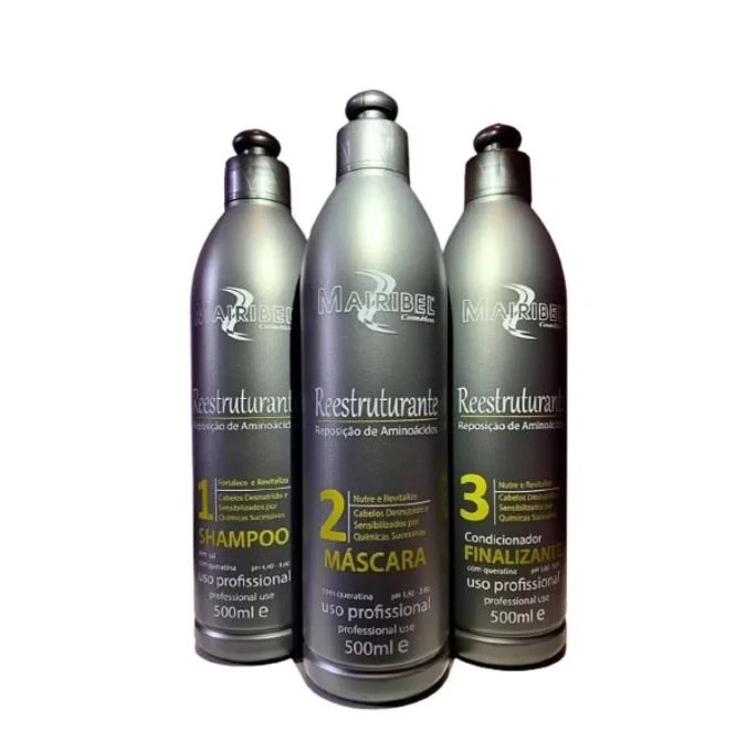 Amino Acids Replenisher Revitalizing Restructuring Hair Kit 3x500ml - Mairibel
