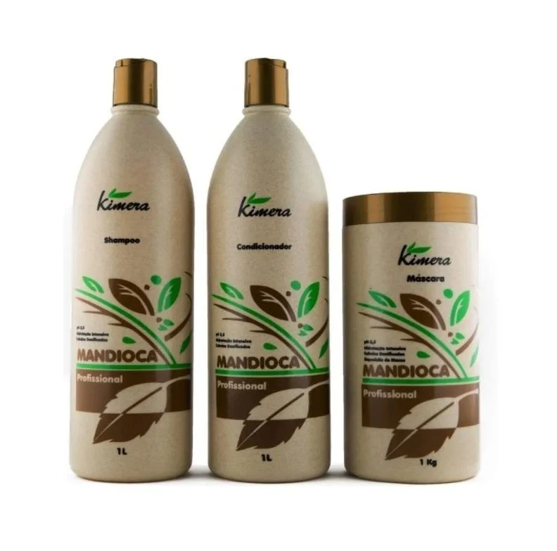 Professional Mandioca Manioc Cassava Intensive Moisturizing Kit 3x1 - Kimera