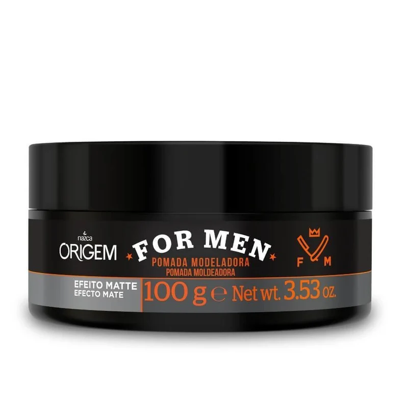 Origem For Men Modeling Matte Effect Treatment Hair Ointment 100g - Nazca