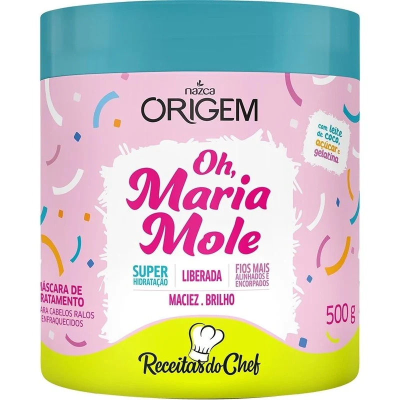 Oh Maria Mole Origem Shine Brightness Softness Treatment Mask 500g - Nazca