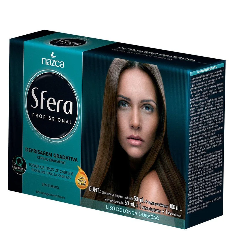 Sfera Gradual Smoothing Anti Frizz Brazilian Hair Smoothing Mini Kit - Nazca