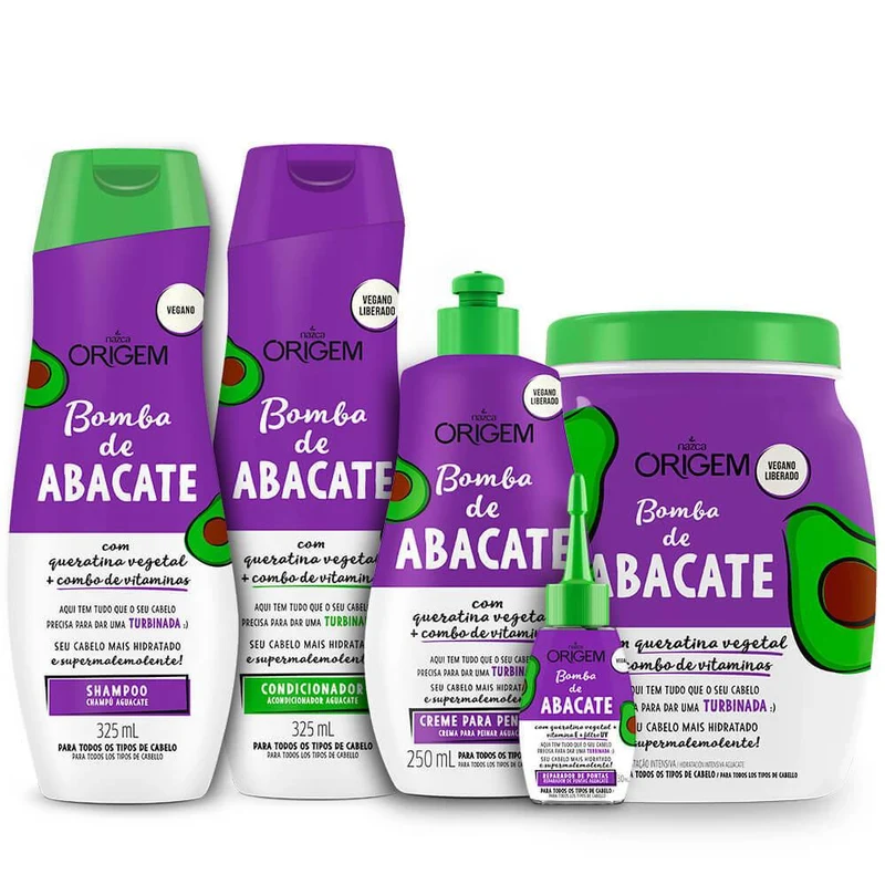 Origem Argan Oil Vegetable Keratin Maintenance Treatment Kit 5 Itens - Nazca