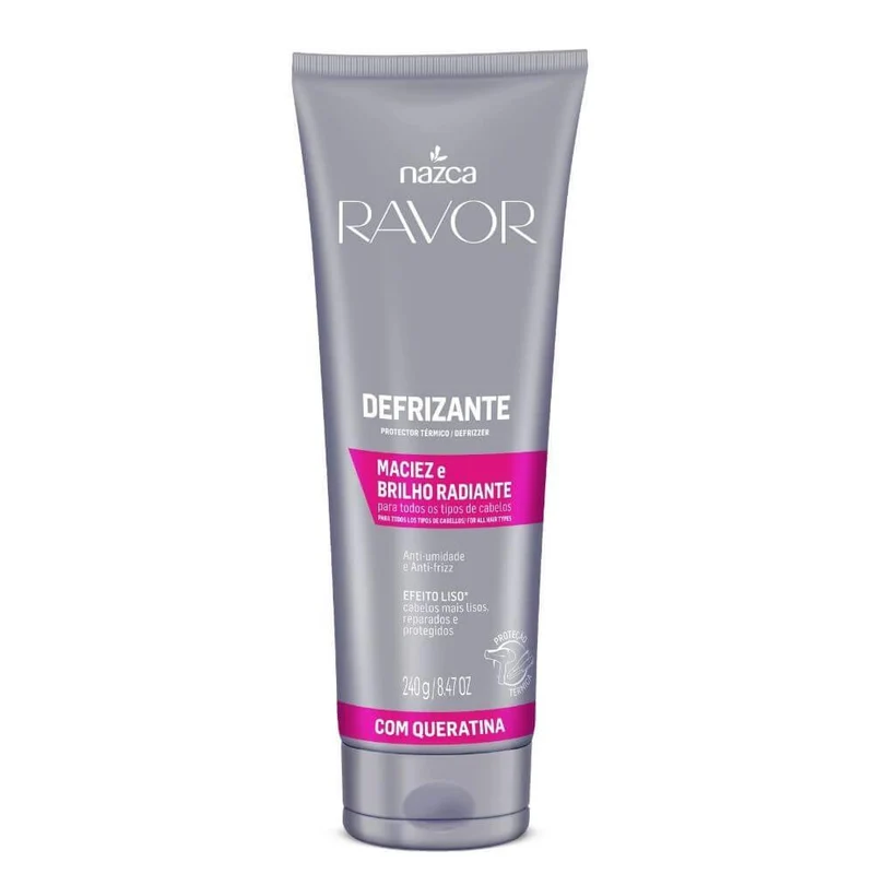 Ravor Defrizante Radiant Softness Shine All Hair Types Treatment 240g - Nazca