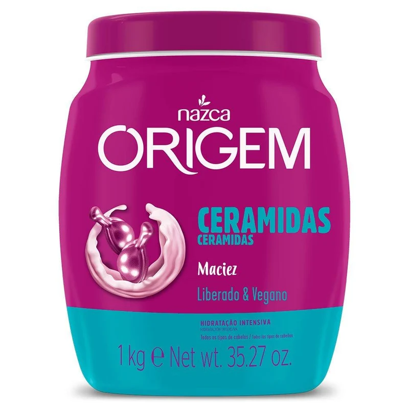 Origem Ceramidas Moisturizing Cream Ceramides Softness Hair Mask 1kg - Nazca