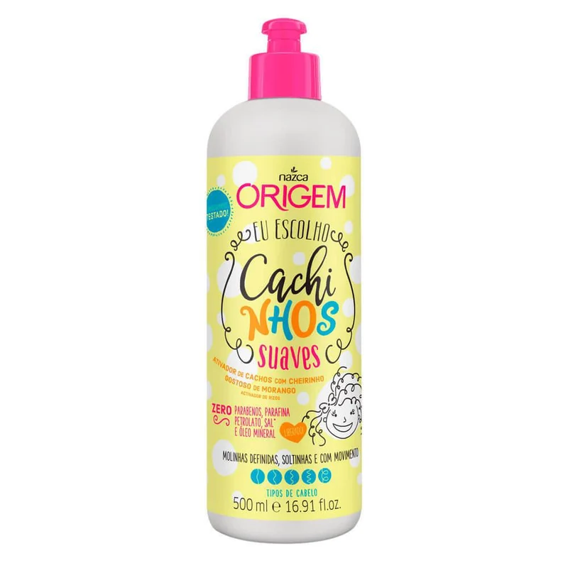 Origem Curly Hair Kids Treatment Soft Curls Activator Finisher 500ml - Nazca