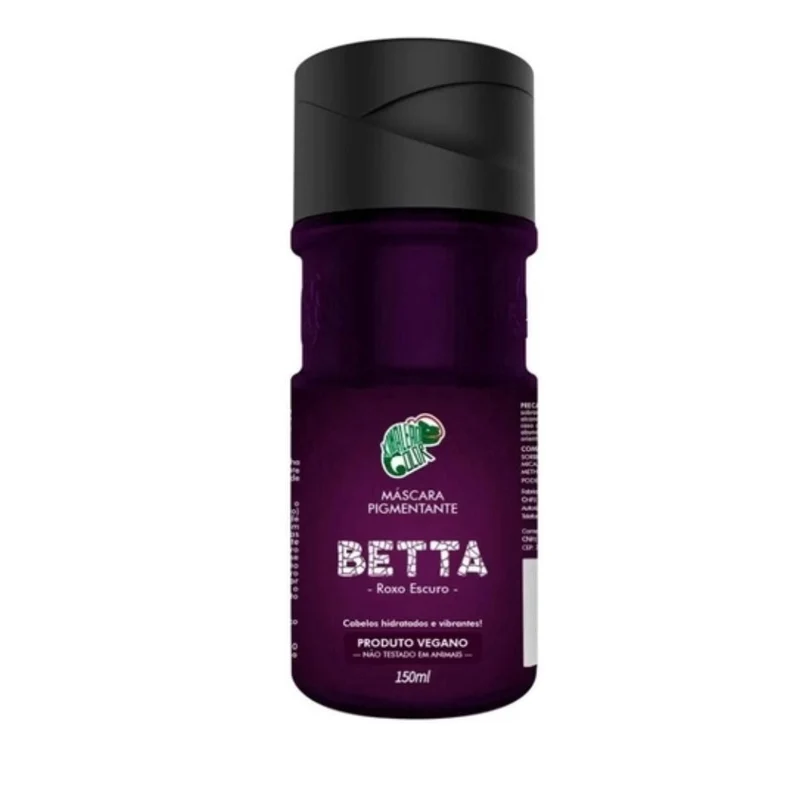 Brazilian Betta Dark Purple Tinting Pigment Vegan Mask 150ml - Kamaleão Color