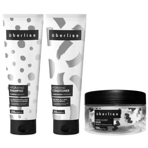 Uberliss Hydrating Panthenol Royal Jelly Lemon Sugar Cane Kit 3 Itens - Avlon
