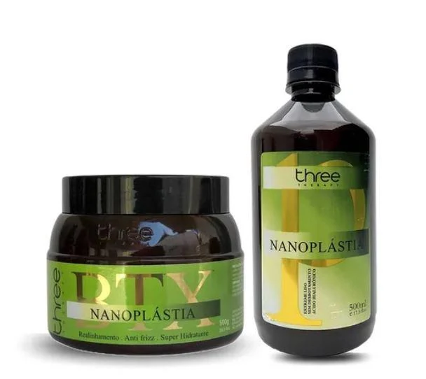Nanoplasty Deep Hair Mask Realignment Anti Frizz Super Moisturizing 2x500 - Three Therapy