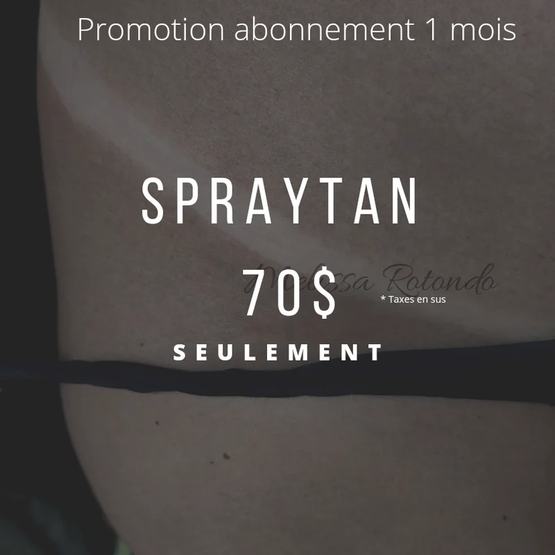Spraytan abonnement 1 mois