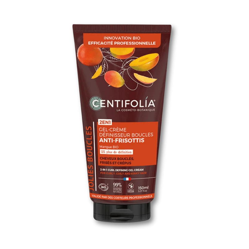 Gel crème définisseur de boucles 2en1