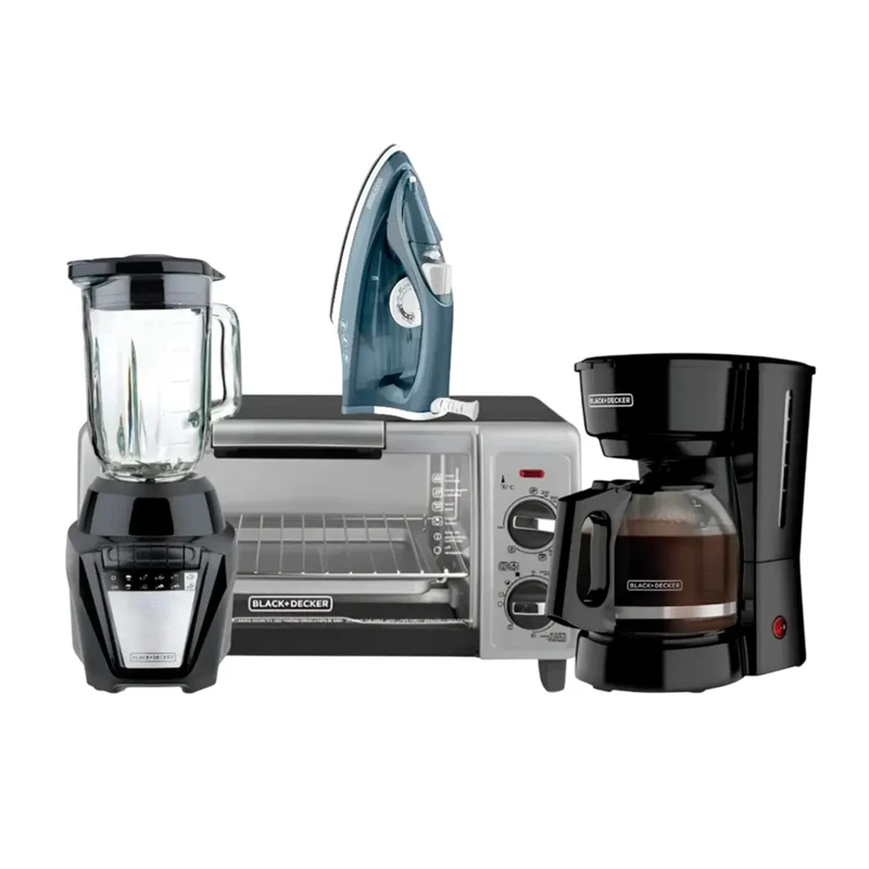 Black & Decker Combo Plancha + Horno Tostador + Licuadora + Coffee Maker, CBBD1747