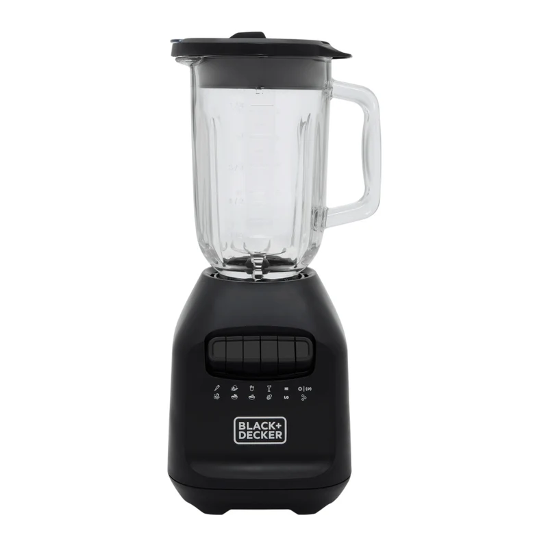 Black & Decker Licuadora Jarra de Vidrio 1.25 Litros Ice Crush, BL2209GBB-LA