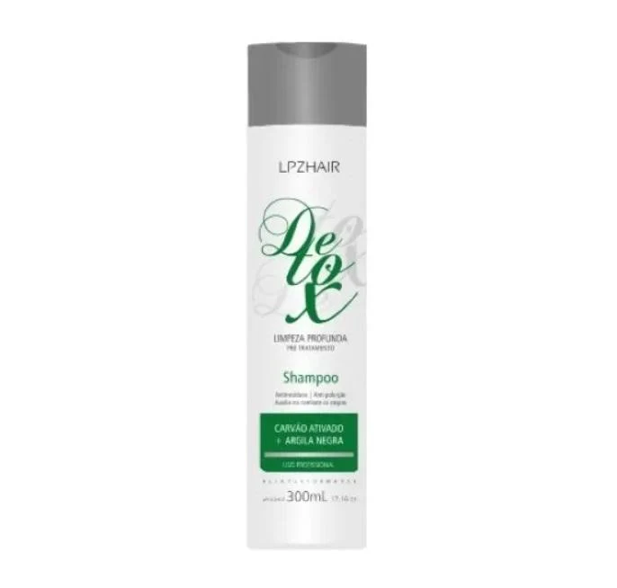 Activated Charcoal Black Detox Anti Residue Cleaning Shampoo 300ml - Lpzhair