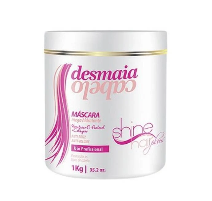 Desmaia Cabelo Moisturizing Keratin Panthenol Collagen Mask 500g - Shine Hair