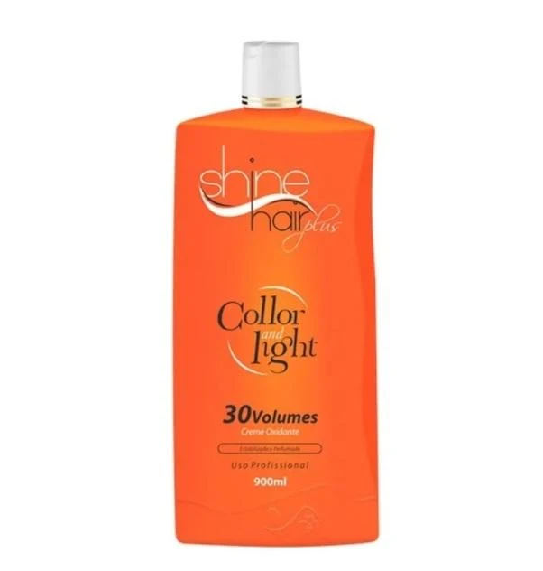 Color Light Creamy Perfumed Oxidant Emulsion 30 Volumes 900ml - Shine Hair