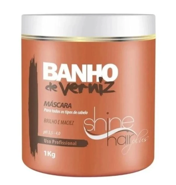 Banho de Verniz Varnish Bath Shine Softness Alignment Mask 1Kg - Shine Hair