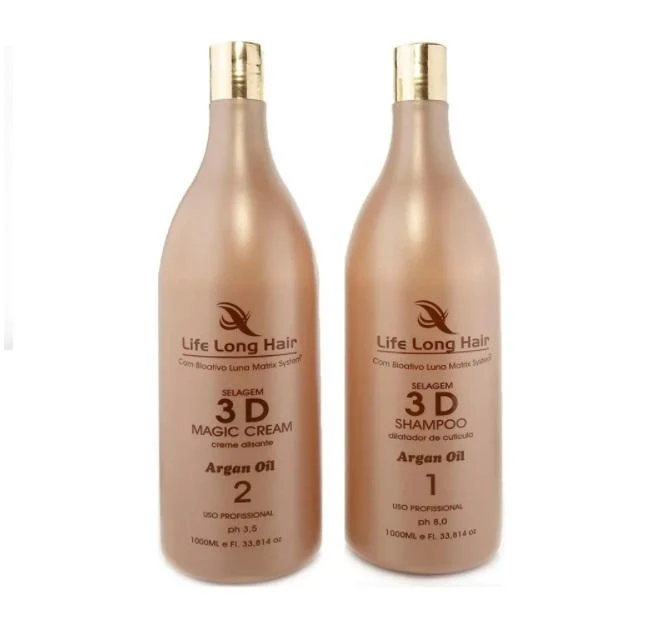 3D Sealing Magic Cream Thermal Sealing Luna Matriz Kit 2x1L - Life Long Hair