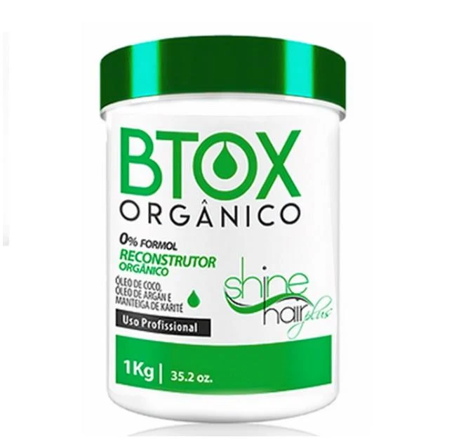 Organic Btox Coconut Argan Shea Butter Straightener Cream 1Kg - Shine Hair